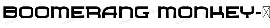 boomerang monkey字体转换